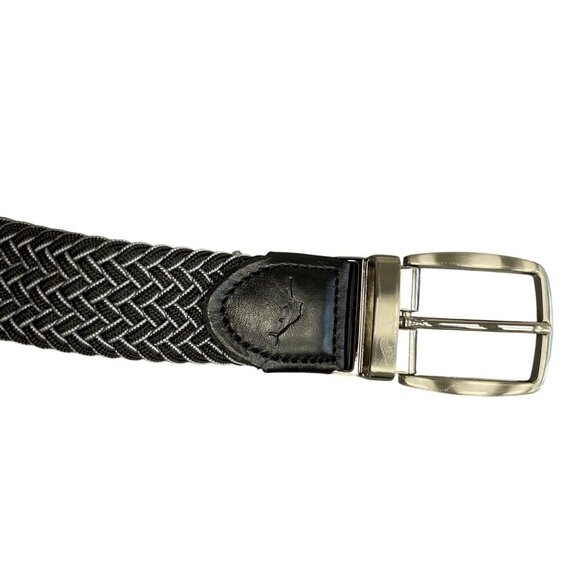 NEW Tommy Bahama Men's L/XL Reversible Belt Comfort Stretch Black/Gray - Picture 2 of 6